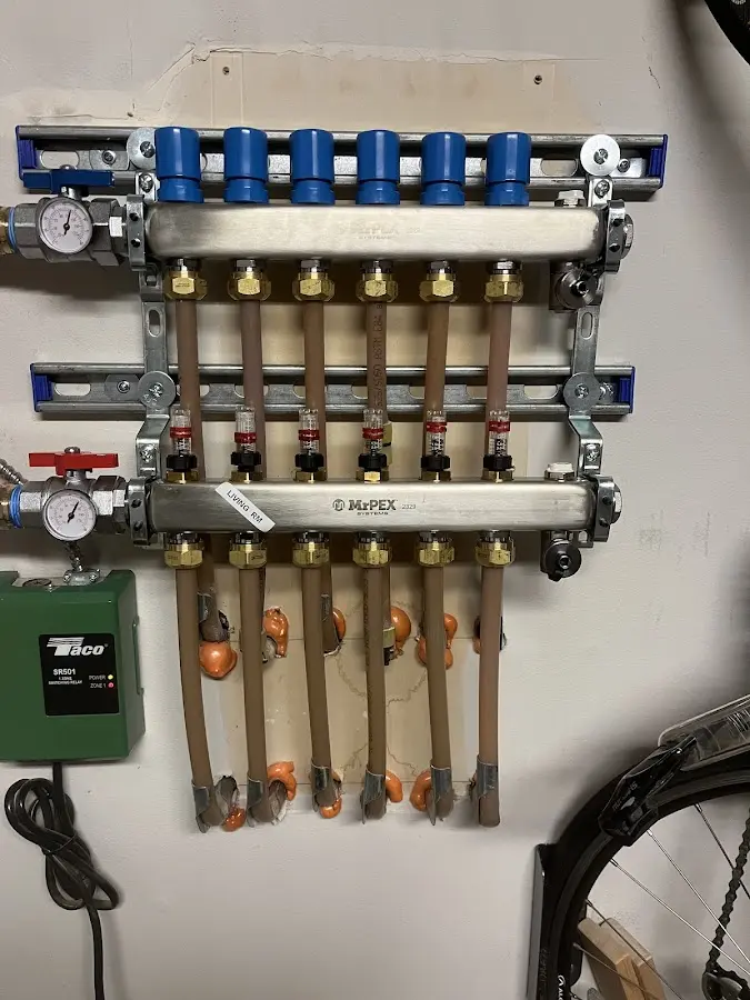 Plumber performing Gas Line Installation at a residential property in Maurice River